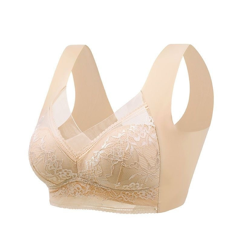 Lace Push-Up Bra – Wireless Fixed Cup, 3/4 Coverage, Multi-Color – view 1