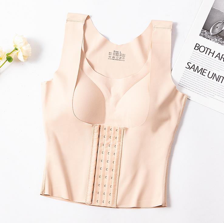 Bluehorixon Beautiful Back Tummy Tuck Body Shapewear – worn, front view