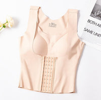 Bluehorixon Beautiful Back Tummy Tuck Body Shapewear – worn, front view