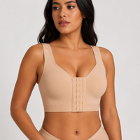 Bluehorixon Post-Surgery Front-Closure Compression Bra – front closure detail