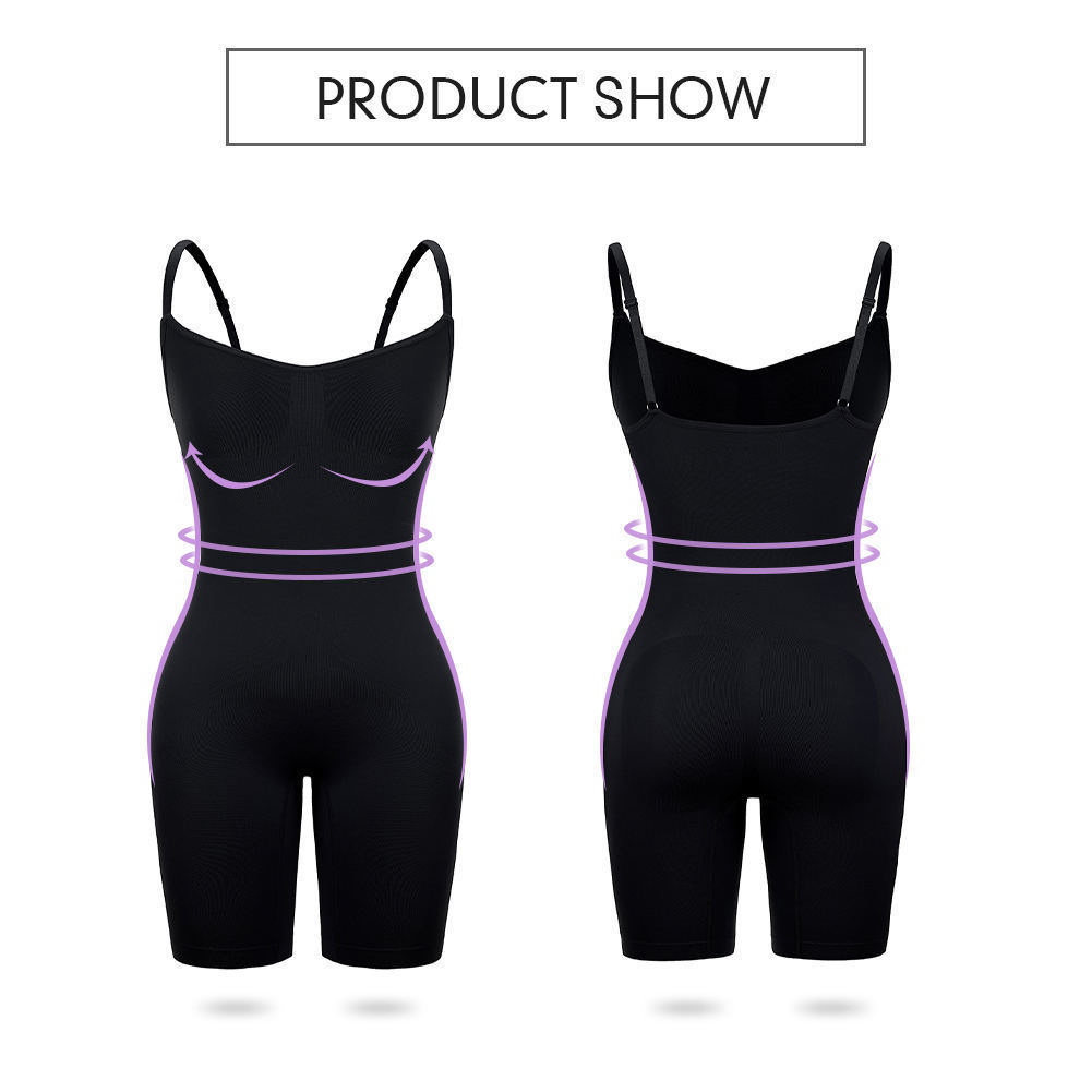 Cami Shaper Bodysuit – Tummy Control & Booty Lift, Open Crotch, No-Roll Leg – view 2