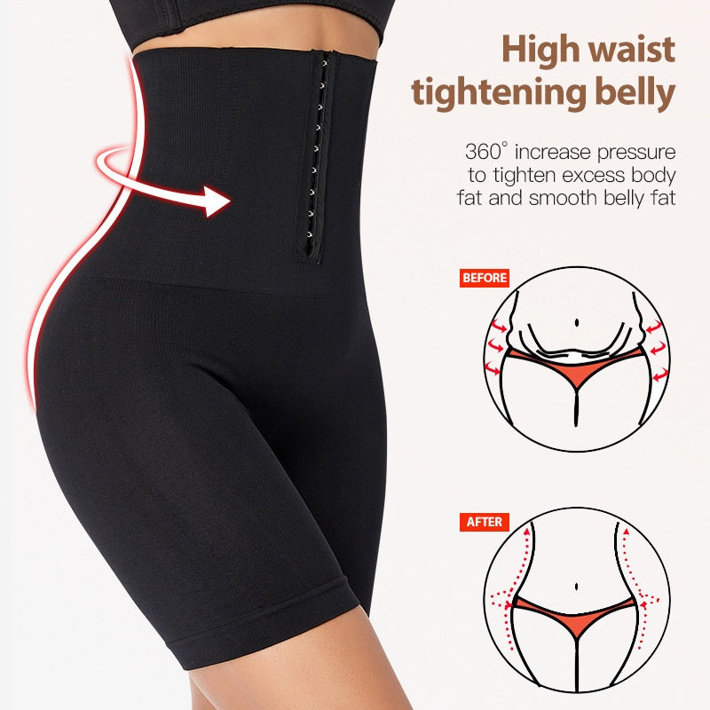 High Waist Tummy Control Shapewear For Women Seamless Firm Compression Body Shaper Shorts Plus Size Adjustable Hooks Butt Lifting Underwear – view 7