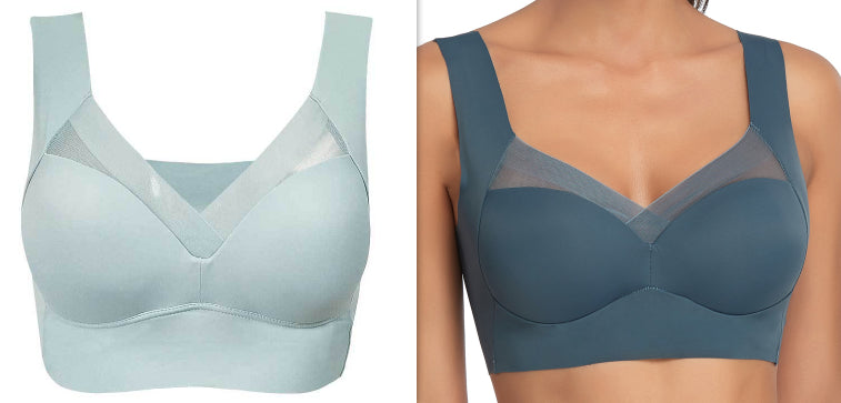 Bluehorixon Wireless Vest Bra Without Steel Ring – fabric detail