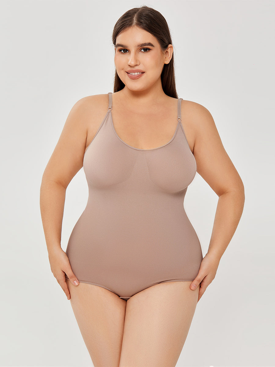Full Bust Shapewear Bodysuit – Tummy Control, Nylon-Spandex – view 7