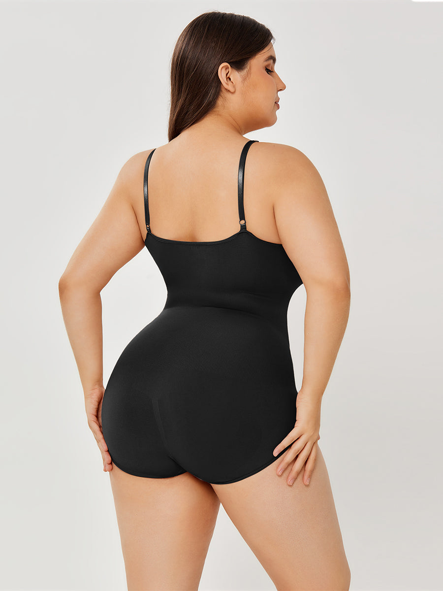 Full Bust Shapewear Bodysuit – Tummy Control, Nylon-Spandex – view 3