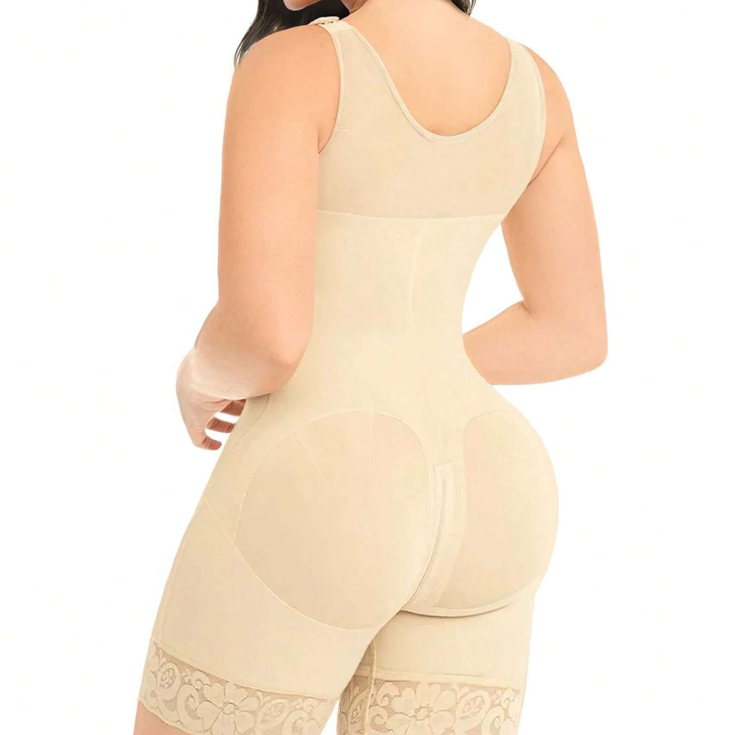 Colombian Faja Full Body Shaper – Abdominal Control & Hip Lifter, Zipper Crotch