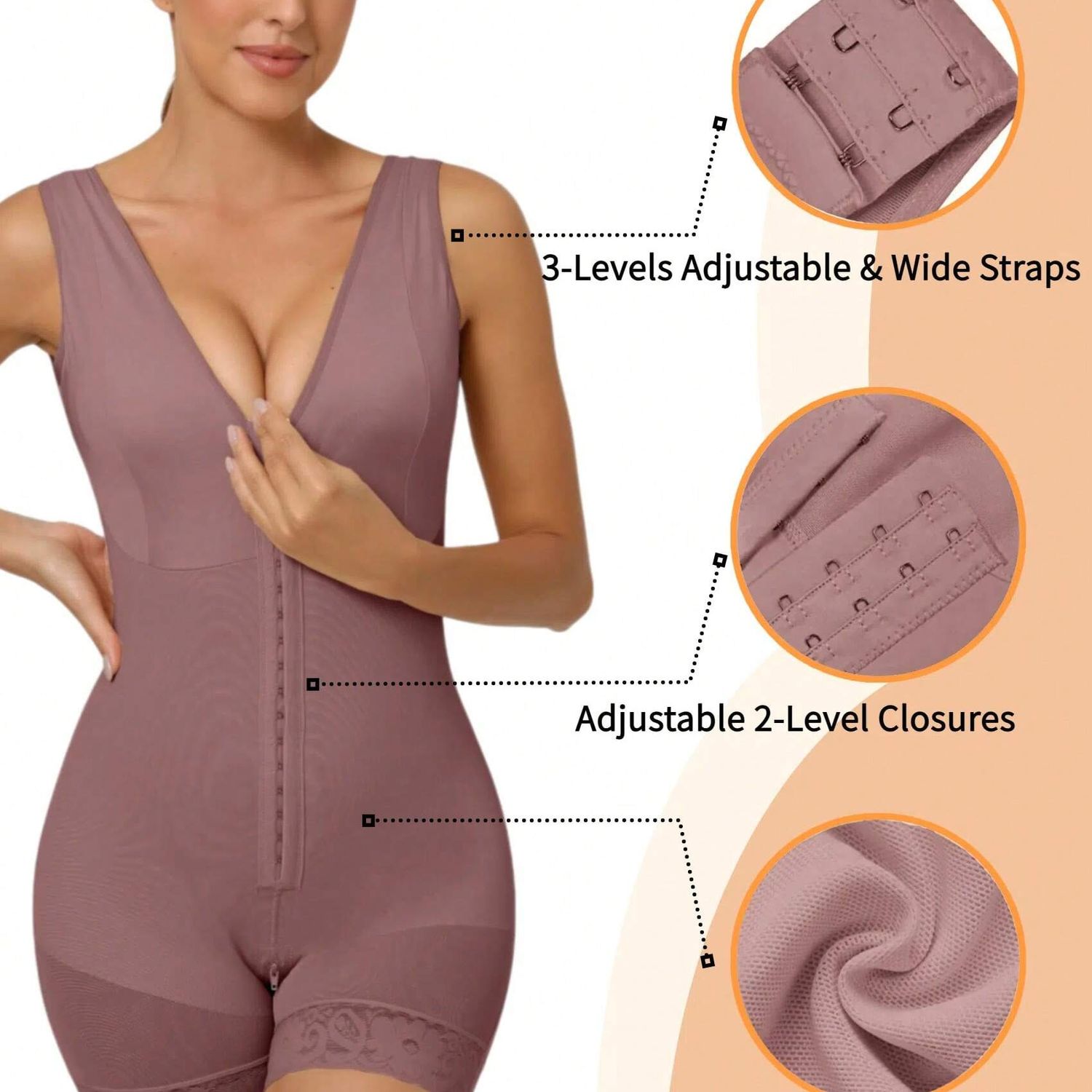 Colombian Full Body Shapewear – Abdominal Control & Hip Lifter, Wireless Bra