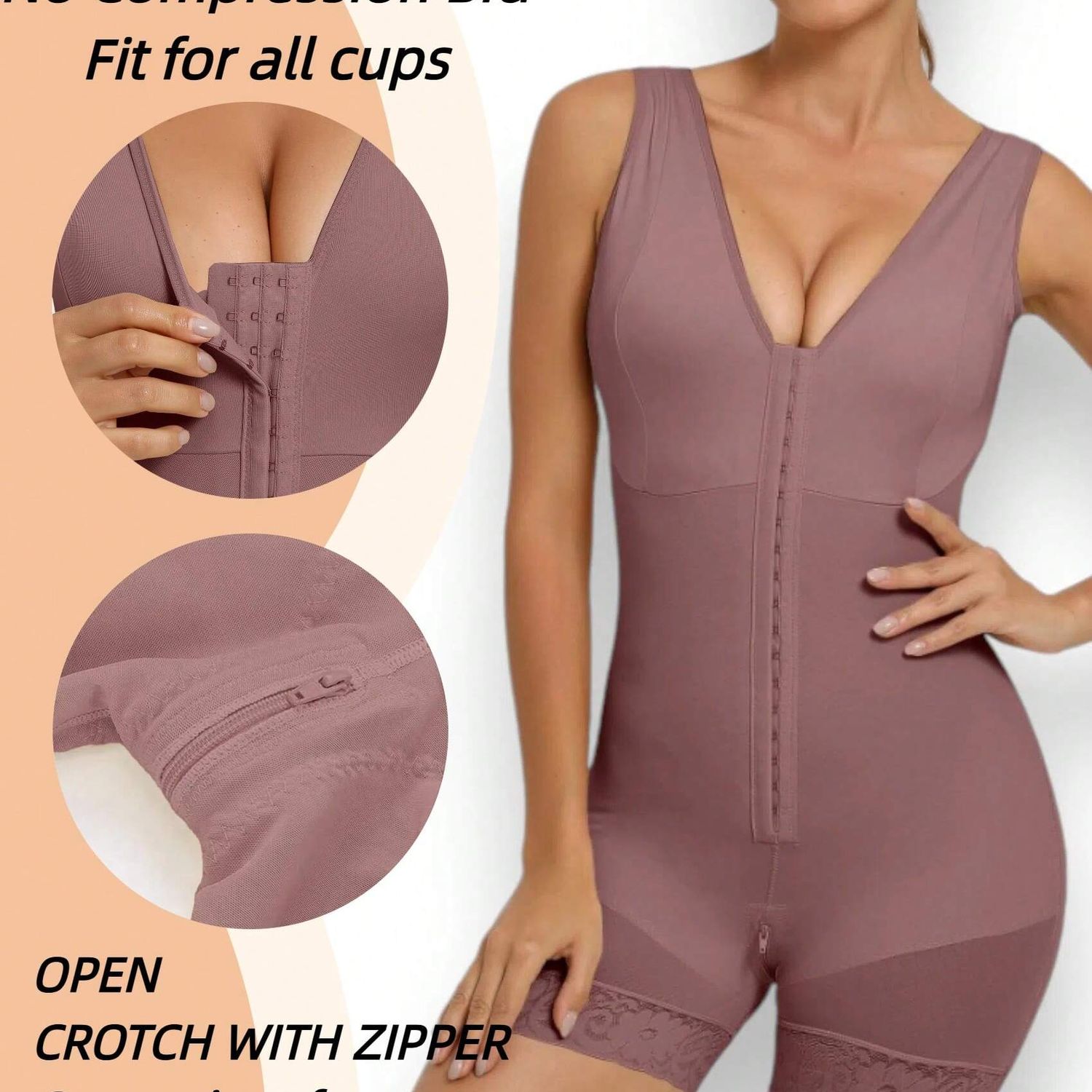 Colombian Full Body Shapewear – Abdominal Control & Hip Lifter, Wireless Bra