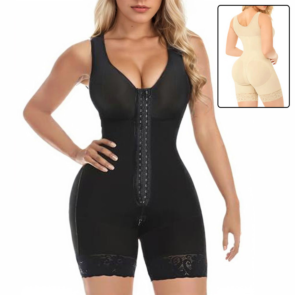 Colombian Faja Bodysuit – Post-Surgery Tummy Control & Butt Lifter, Zipper Crotch – view 7