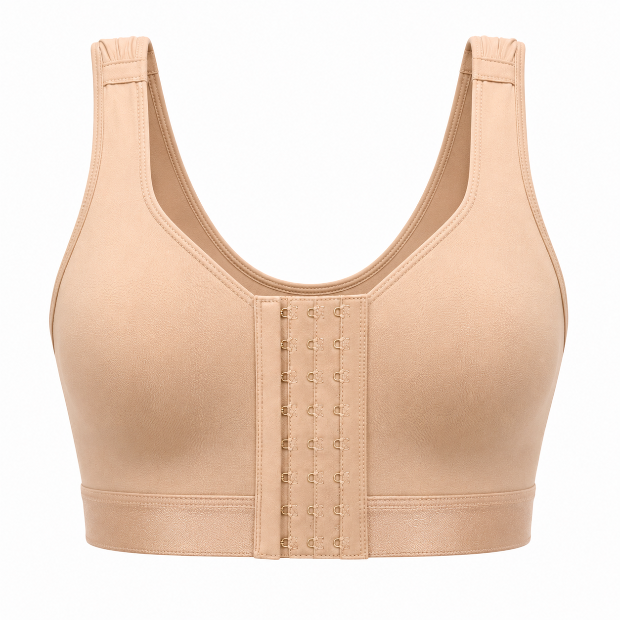 Bluehorixon Post-Surgery Front-Closure Compression Bra – side view