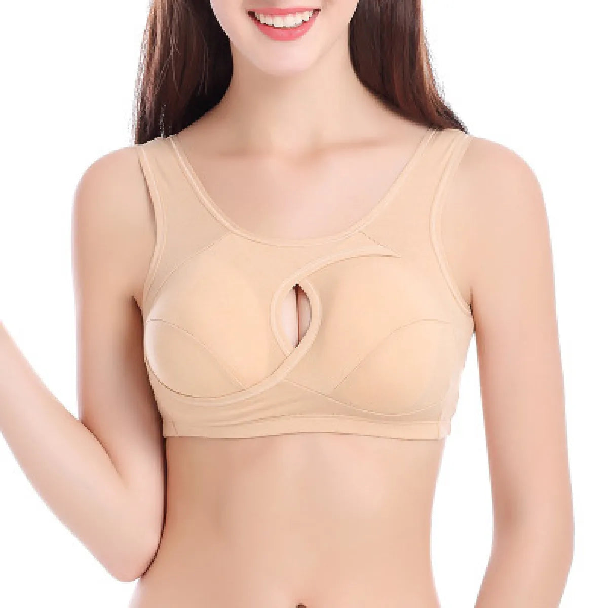 Bluehorixon Cotton Comfort Sports Bra detail