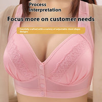 Front-Button Vest Style Bra