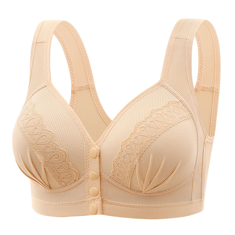 Front-Button Vest Style Bra