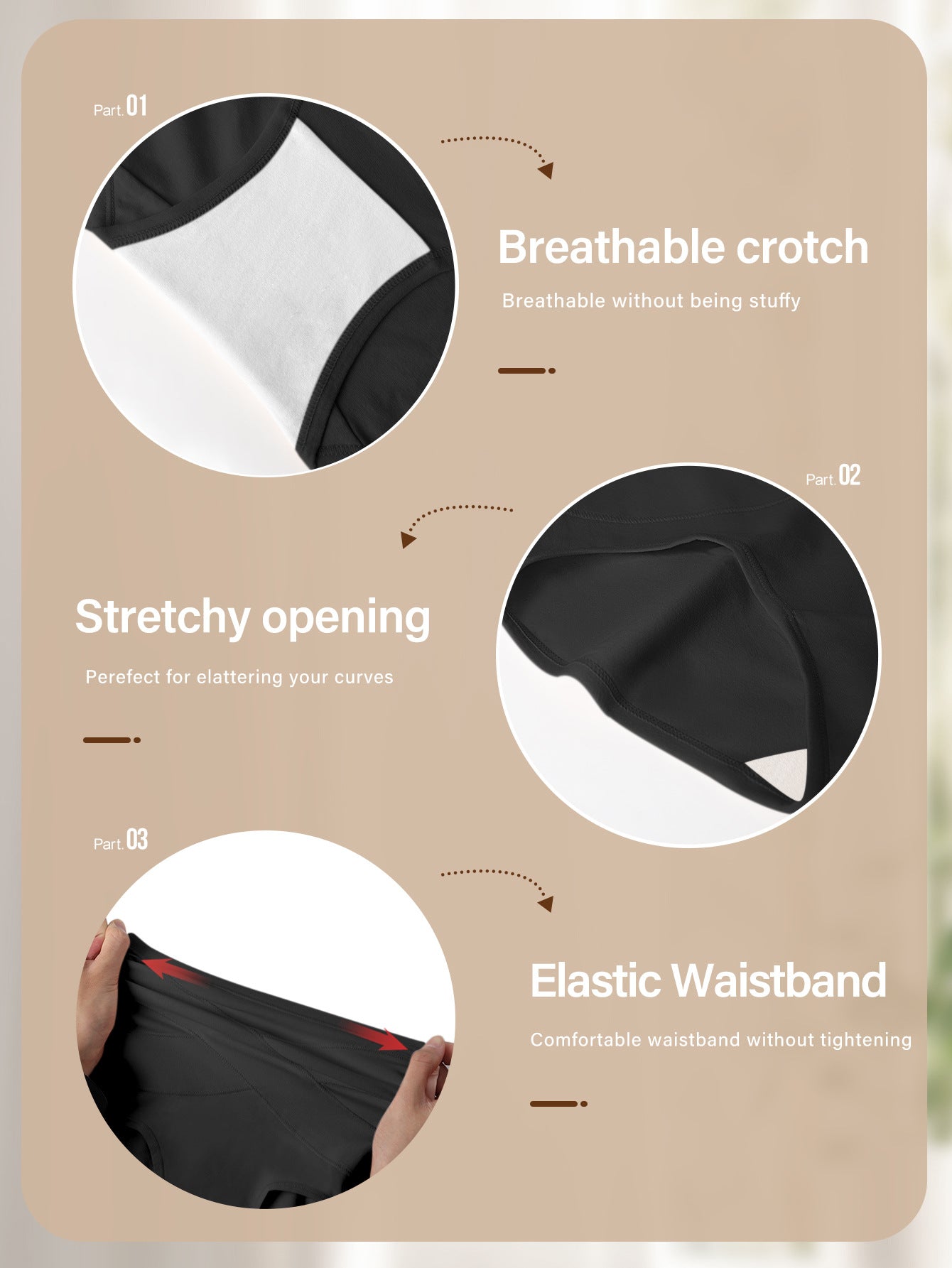 4-Piece High Waist Shaping Briefs Set