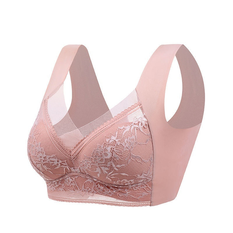 Lace Push-Up Bra – Wireless Fixed Cup, 3/4 Coverage, Multi-Color – view 2