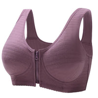 Cotton Vest-Style Underwire Full Cup Bra