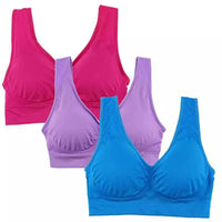 Women Yoga Tank Tops Sports Bra Workout Fitness Running Crop Top – view 7