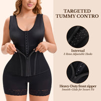 Colombian Faja Full Body Shaper – Overbust Tummy Control & Butt Lifter, Post-Surgery