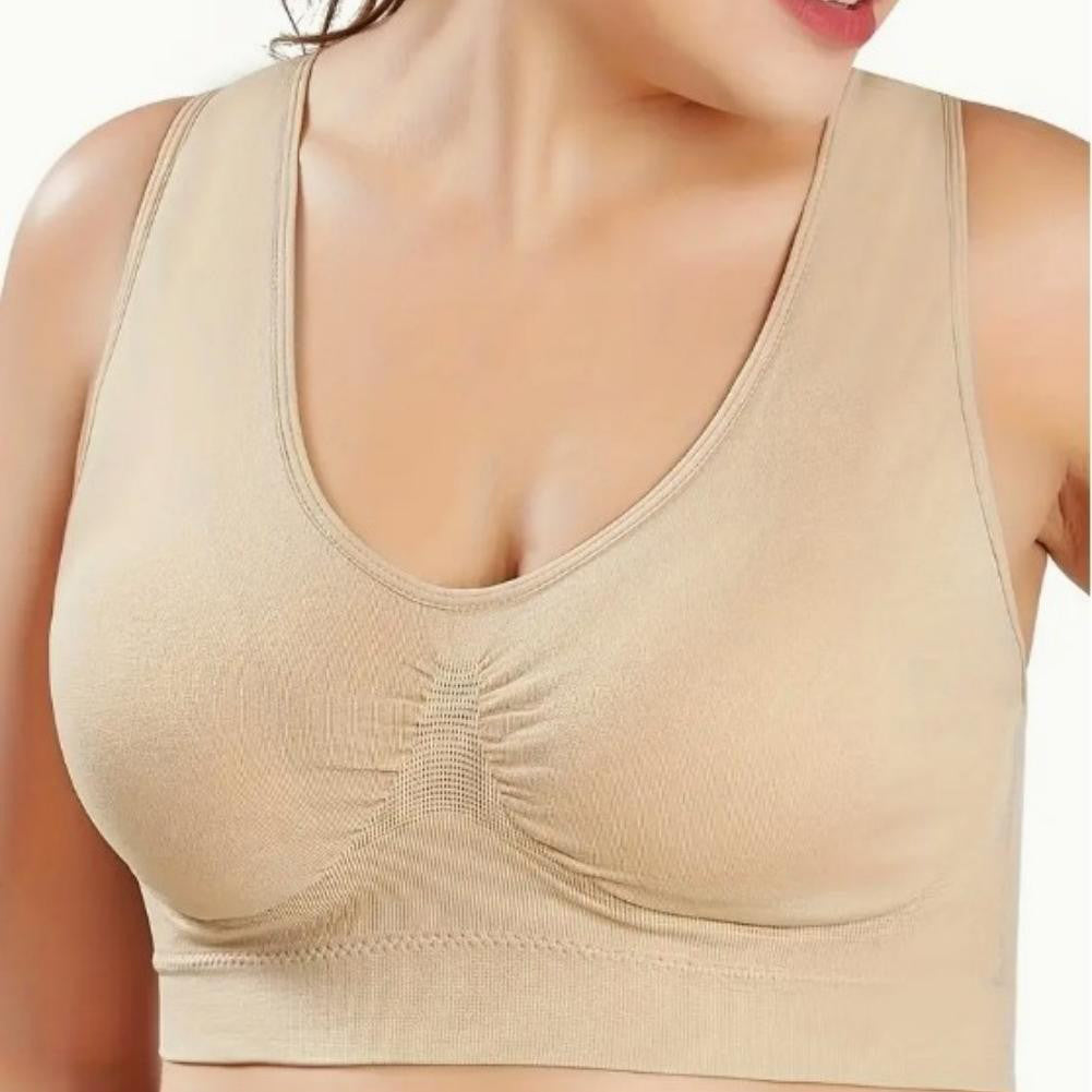 3-Pack Sports Bras For Women, Padded Strappy Racerback Push Up Open Back Medium Support Sports Yoga – view 9