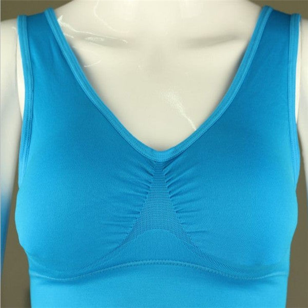 Women Yoga Tank Tops Sports Bra Workout Fitness Running Crop Top – view 5