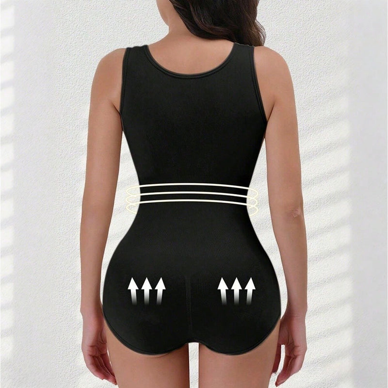 Seamless Waist Trainer Body Shaper – Tummy Control & Slimming Compression, Nylon