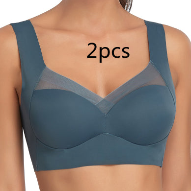 Bluehorixon Wireless Vest Bra Without Steel Ring – worn view