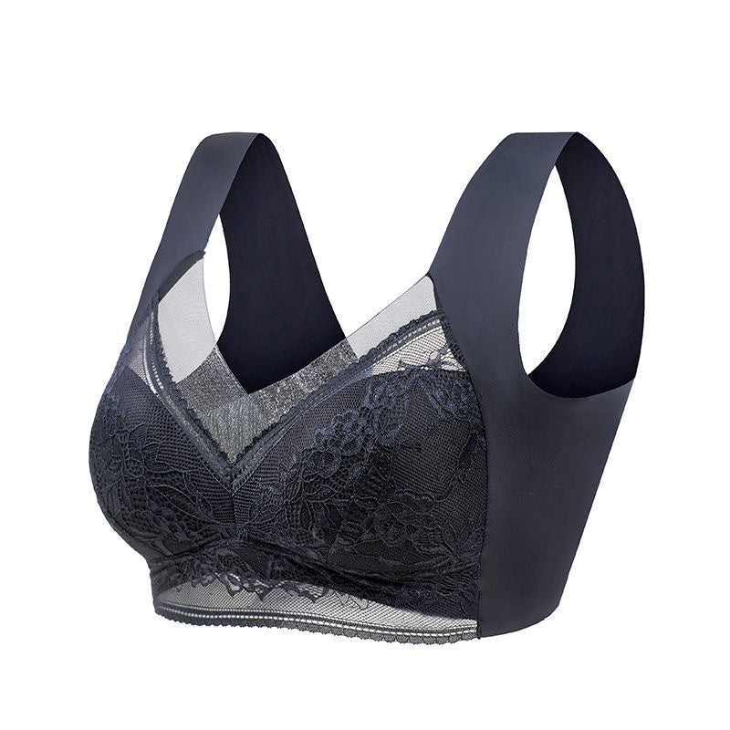 Lace Push-Up Bra – Wireless Fixed Cup, 3/4 Coverage, Multi-Color – view 8