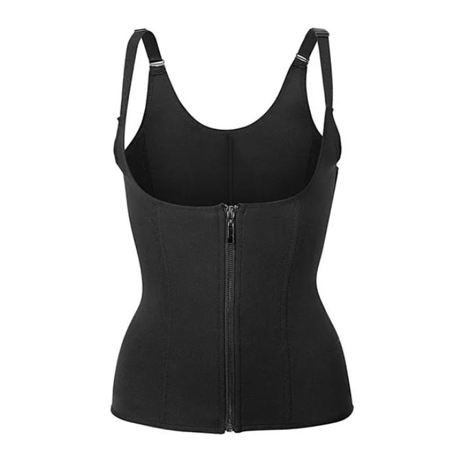 Zippered Waist Trainer Corset – Tummy Control & Back Support, Body Cincher – view 3