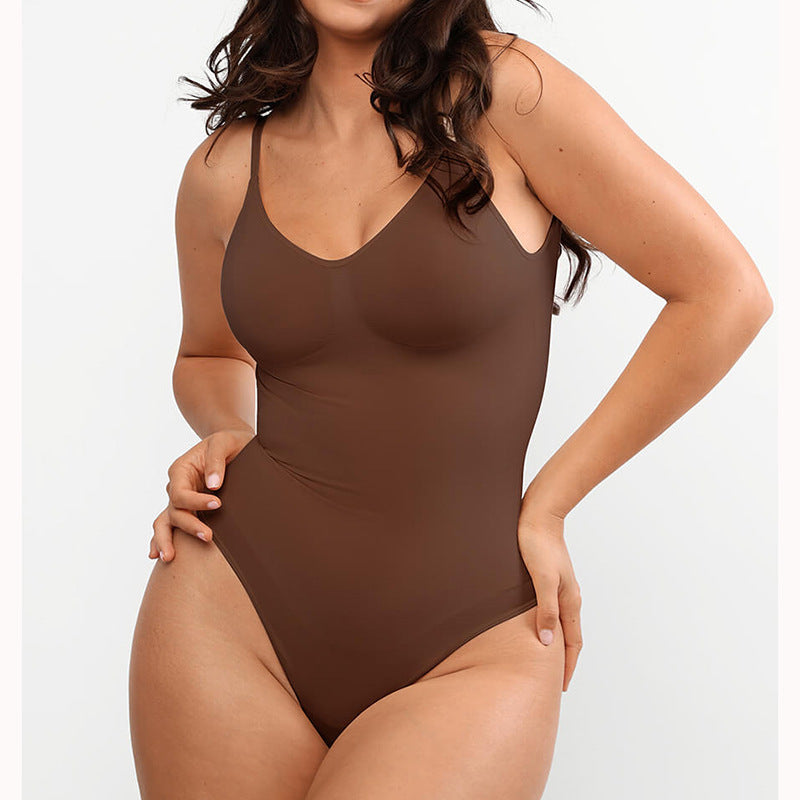 Seamless Bodysuit Shapewear – Hip Lifting & Tummy Control, Nylon
