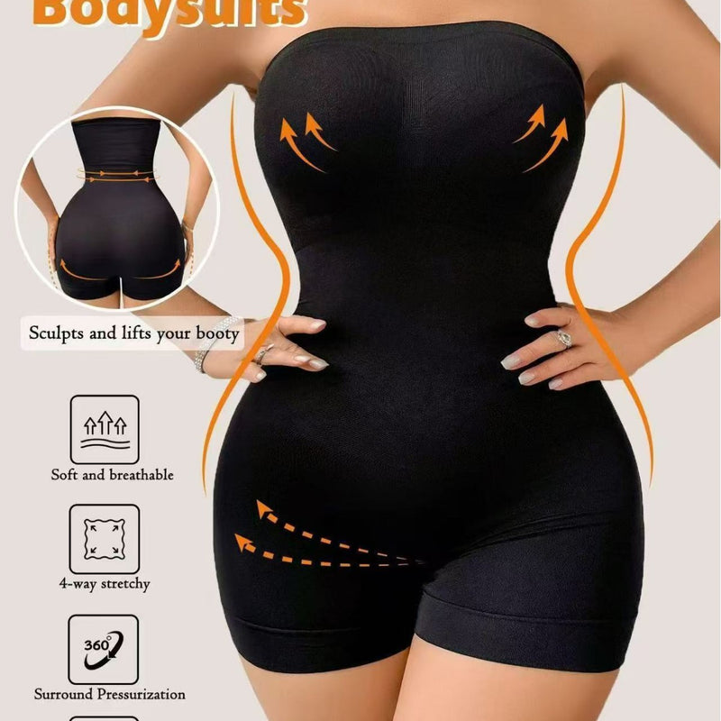 Off-Shoulder Bandeau Strapless Shaping Bodysuit