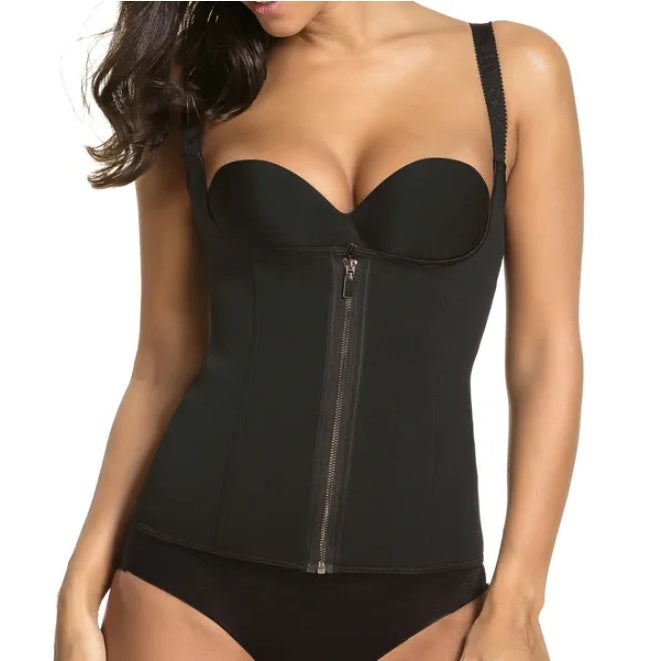 Zippered Waist Trainer Corset – Tummy Control & Back Support, Body Cincher – view 2