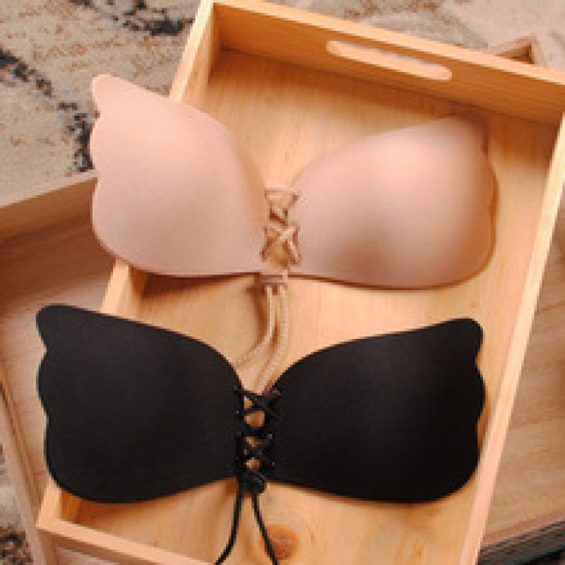 Bluehorixon Adhesive Strapless Push-Up Bra