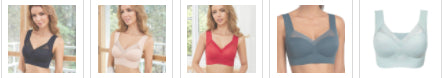 Bluehorixon Wireless Vest Bra Without Steel Ring – back view