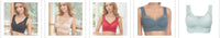 Bluehorixon Wireless Vest Bra Without Steel Ring – back view