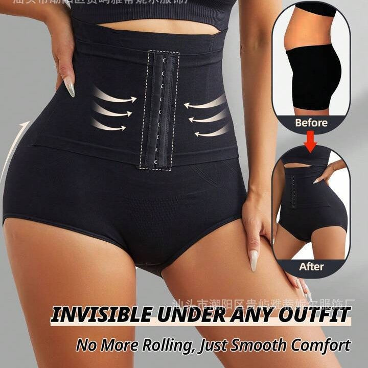 High Waisted Tummy Control Shapewear Panties For Women Postpartum Recovery Waist Trainer Butt Lifter Seamless Body Shaper Underwear – view 6