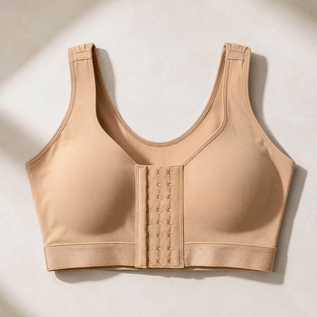 Bluehorixon Post-Surgery Front-Closure Compression Bra – back view