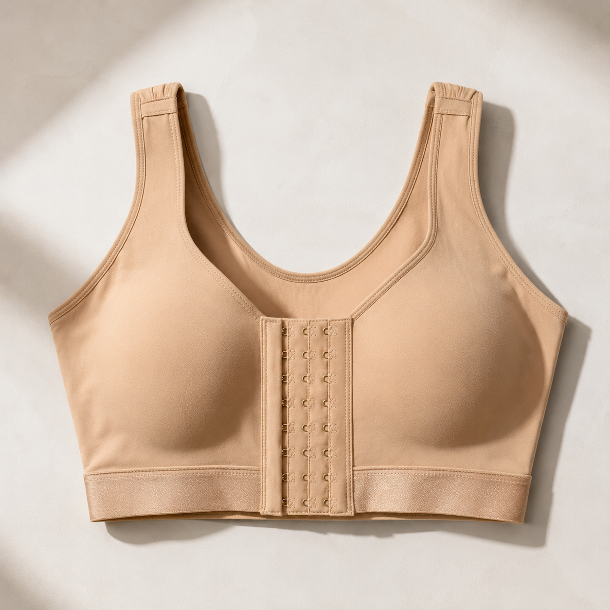 Bluehorixon Post-Surgery Front-Closure Compression Bra – back view
