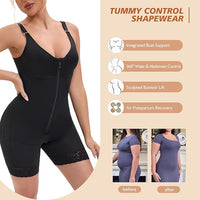 Colombian Faja Postpartum Bodysuit – Tummy Control & Butt Lifter with Zipper Crotch