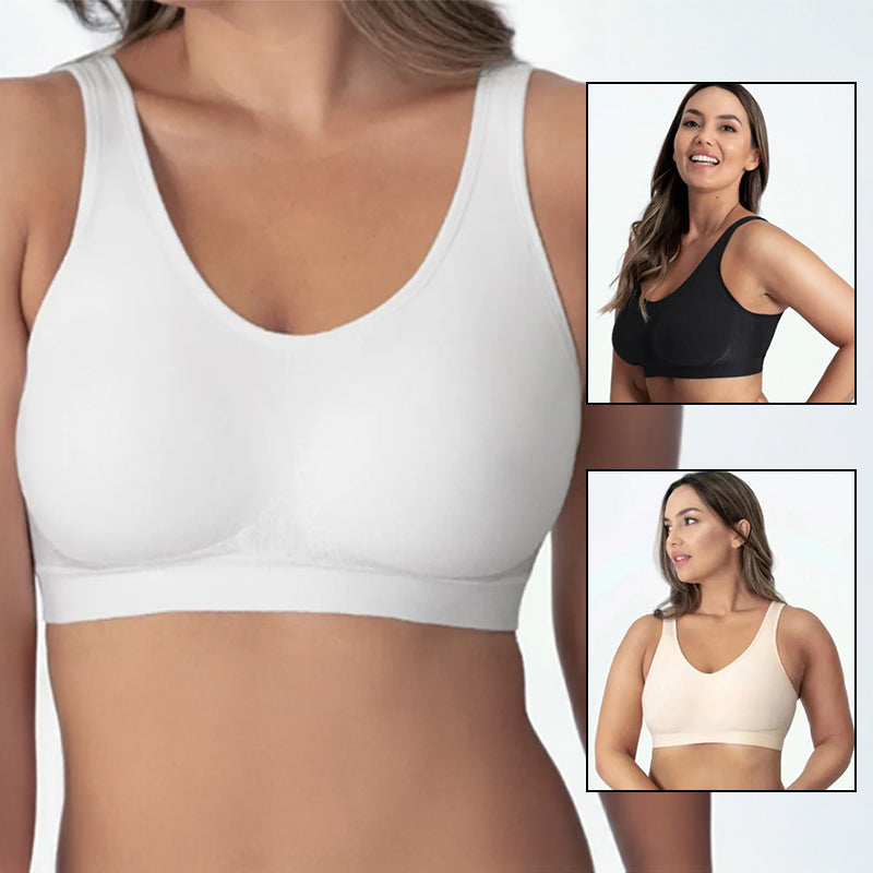 Plus-Size Shaper Bra – Seamless Gather Support, S–3XL, Breathable Nylon – view 1