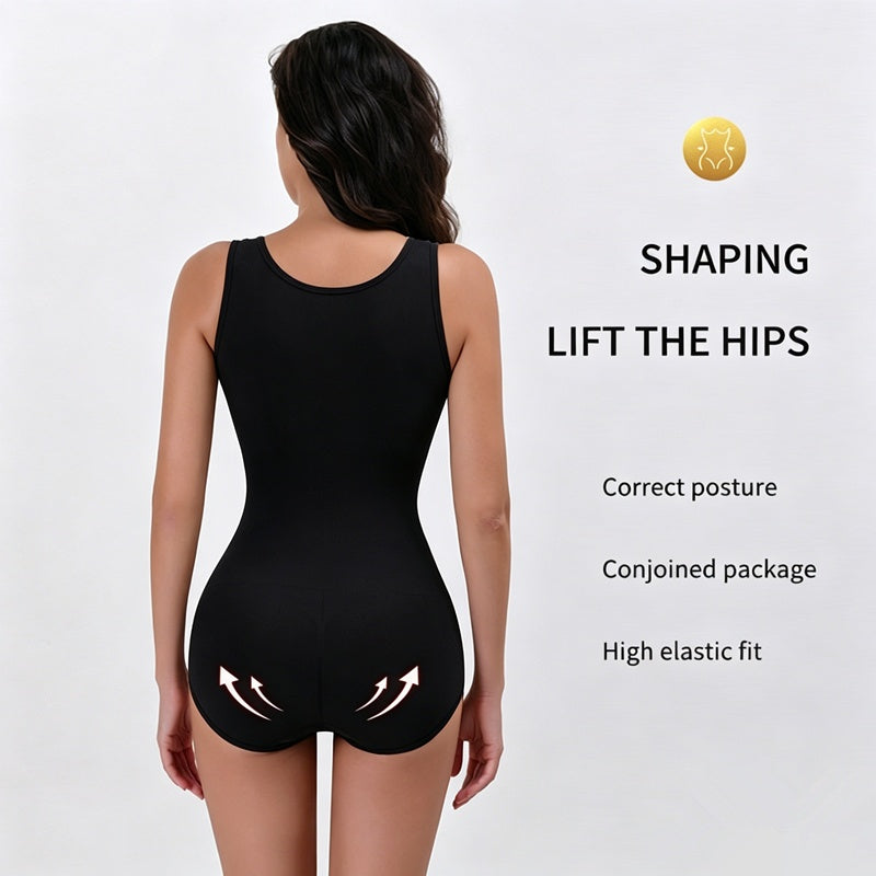 Women's Tummy Control Bodysuit Shapewear, Waist Trainer, Butt Lifter, Seamless Compression Faja, Open Crotch, Plus Size For Postpartum, Daily Wear, Single Or 2 Piece Set – view 9