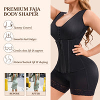 Colombian Faja Full Body Shaper – Overbust Tummy Control & Butt Lifter, Post-Surgery