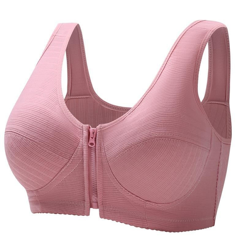 Cotton Vest-Style Underwire Full Cup Bra