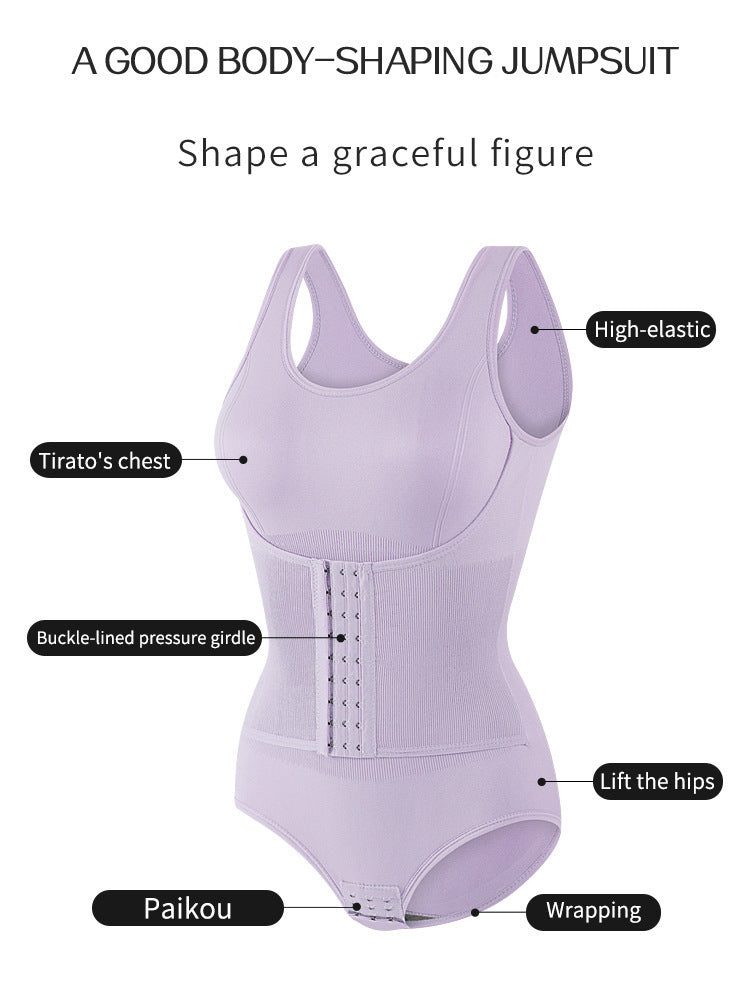 Seamless Waist Trainer Body Shaper – Tummy Control & Slimming Compression, Nylon