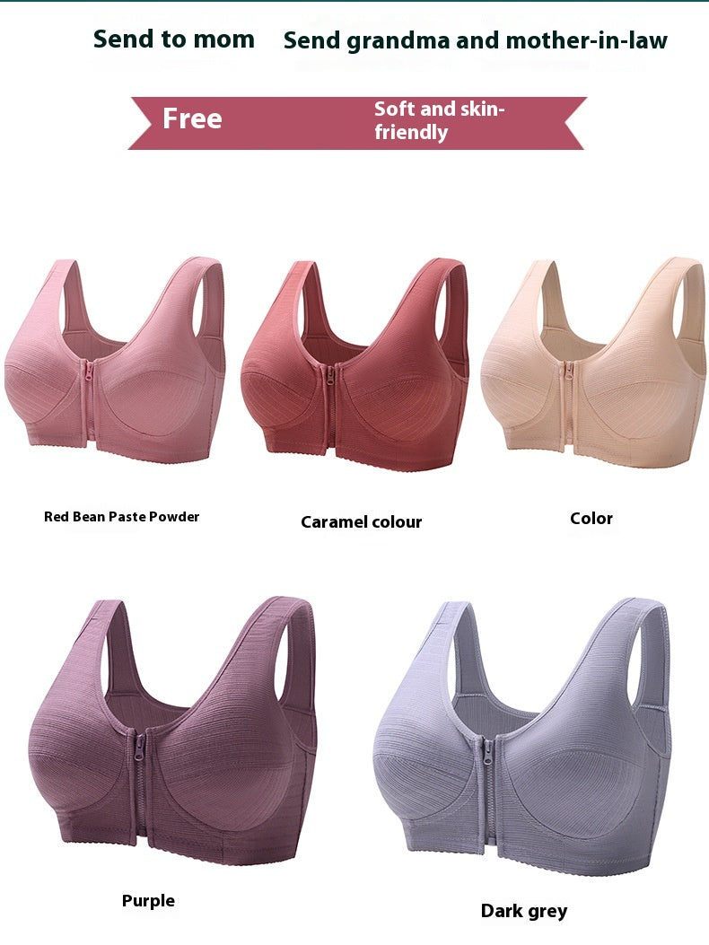 Cotton Vest-Style Underwire Full Cup Bra