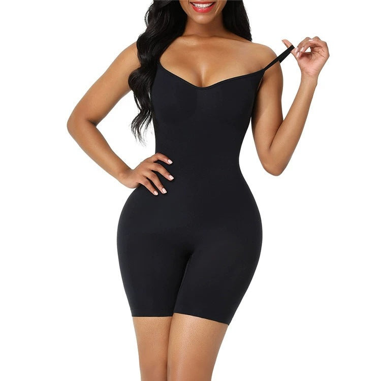 Cami Shaper Bodysuit – Tummy Control & Booty Lift, Open Crotch, No-Roll Leg – view 9
