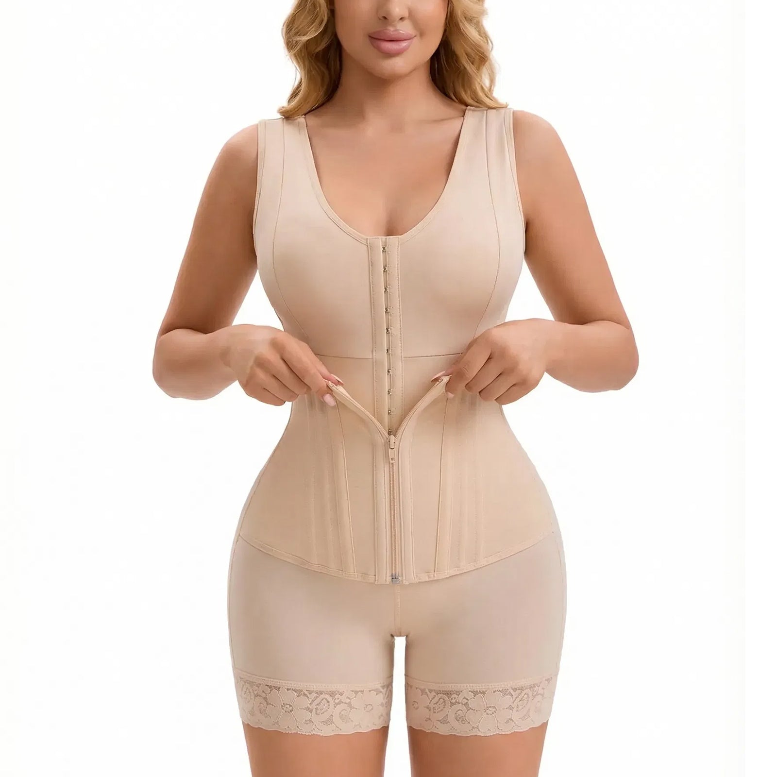 Colombian Faja Full Body Shaper – Overbust Tummy Control & Butt Lifter, Post-Surgery