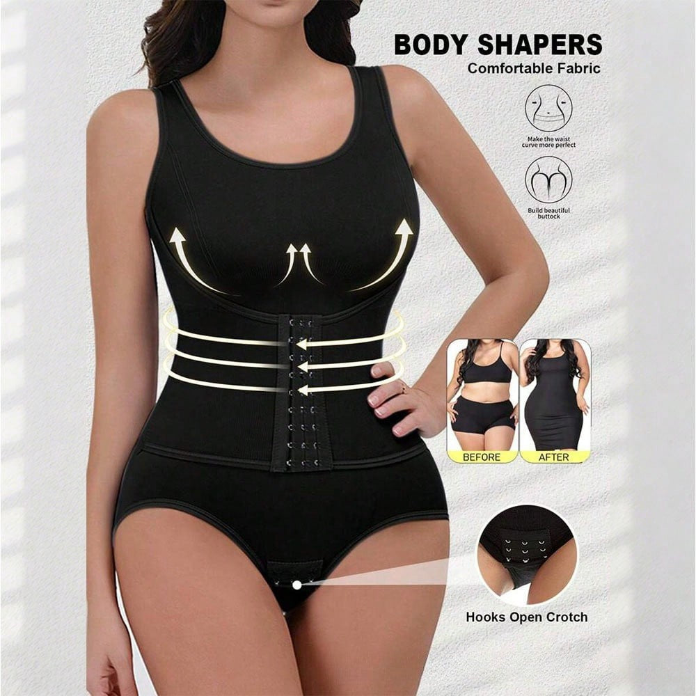 Seamless Waist Trainer Body Shaper – Tummy Control & Slimming Compression, Nylon