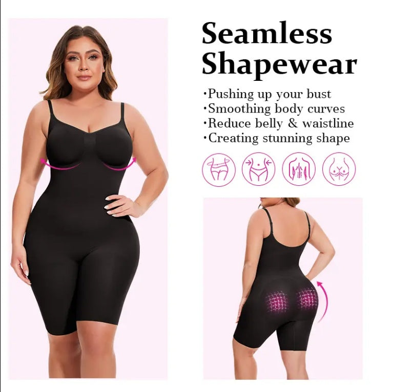 Postpartum Seamless Shaping Shorts – Tummy Control & Mid-Thigh Slimming – view 3