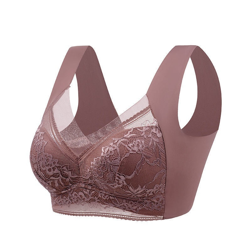 Lace Push-Up Bra – Wireless Fixed Cup, 3/4 Coverage, Multi-Color – view 4
