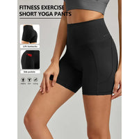 Women's High Waist Tummy Control Biker Shorts - front view